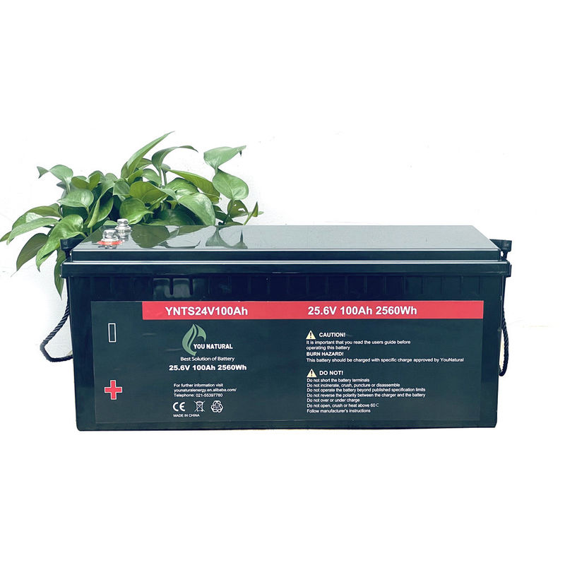 os ciclos da bateria 3000 de 24V LiFePo4 dão um ciclo por muito tempo o lítio recarregável Ion Batteries da vida 2560wh 100ah