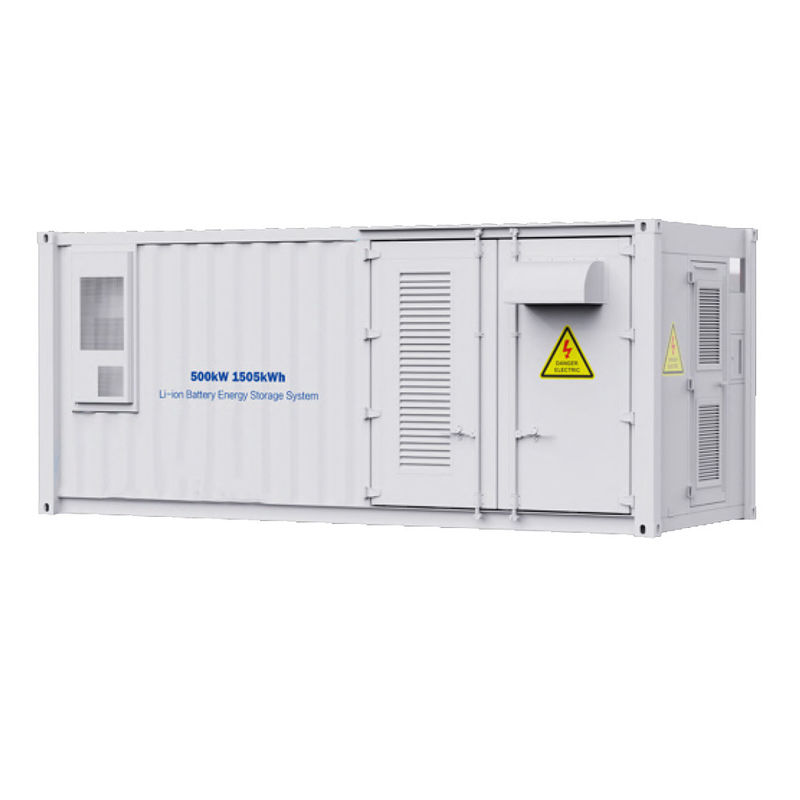 recipiente de armazenamento 280ah da energia da bateria de 500kW 1505kWh todo em uma caixa de armazenamento exterior da energia