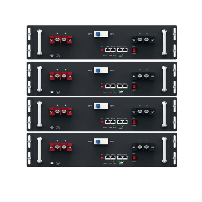 Sistema do armazenamento de energia do íon LiFePO4 do lítio da bateria Lifepo4 20Kwh 51.2V 400Ah da cremalheira do servidor