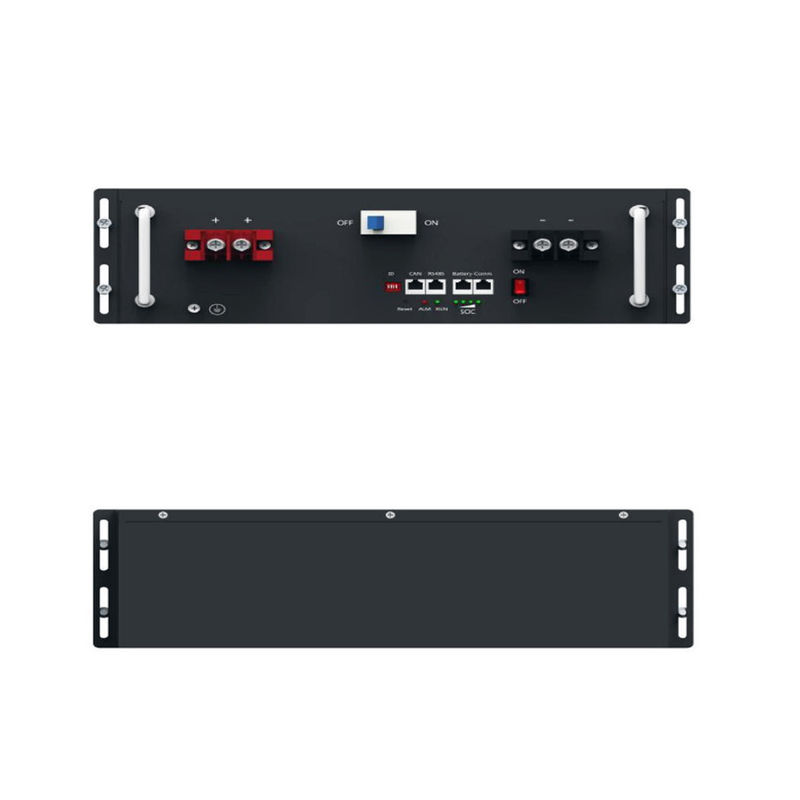 Lítio Ion Server Rack Battery LiFePO4 da bateria solar 5Kwh 51.2V 100Ah da montagem em rack