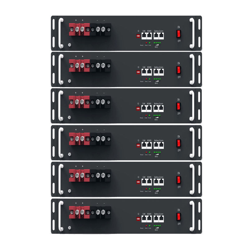bateria da cremalheira do servidor da casa do íon LiFePO4 do lítio do apoio de bateria solar 51.2V da montagem em rack 21Kwh 420Ah