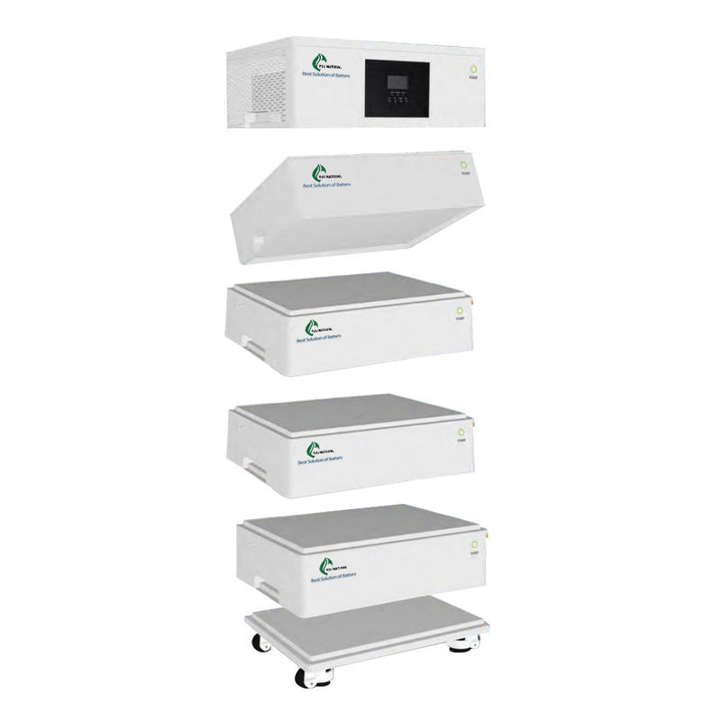 Tudo em uma bateria empilhável 20kw da casa Lifepo4 fora do armazenamento da bateria solar da grade