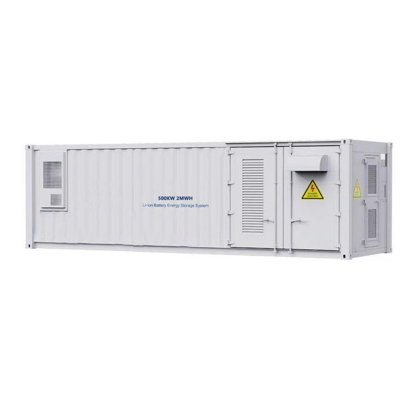 poder do armazenamento da bateria do recipiente 500KW 2MWH LiFePo4 do sistema do armazenamento de energia de 30ft ESS