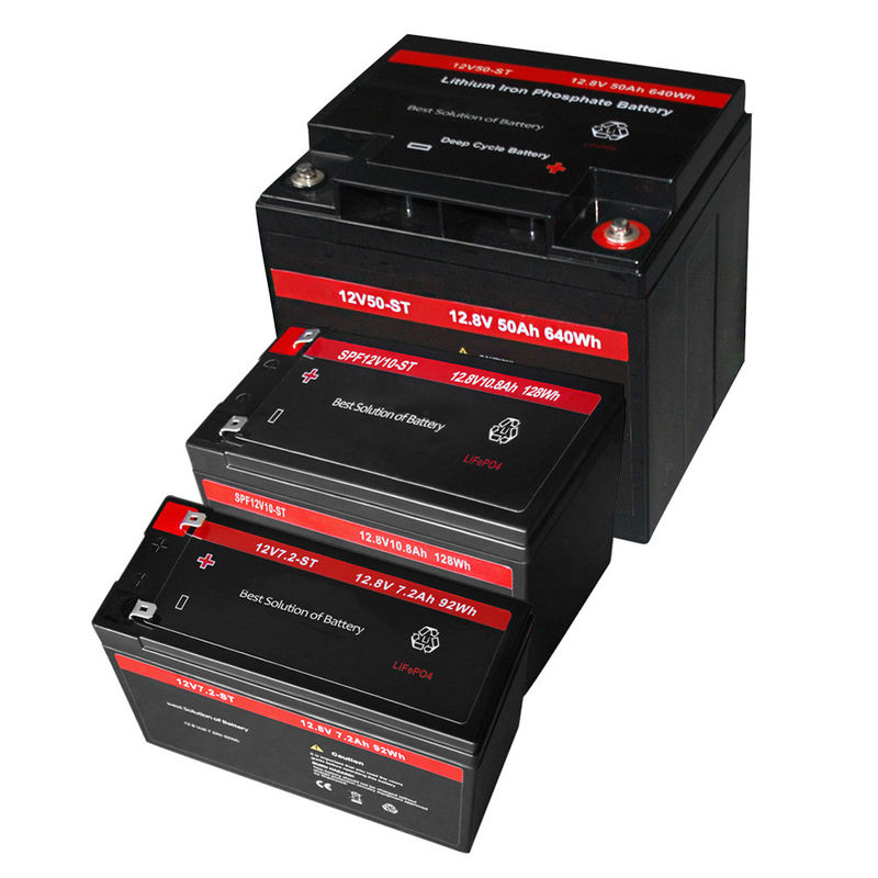 Bateria Lifepo4 recarregável 12v 50ah 7,5ah 10ah 640wh para aplicações externas
