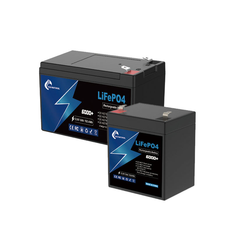 Bateria de 6ah 8ah 12V Lifepo4 Célula de energia de ciclo de vida longa Bateria de íon de lítio