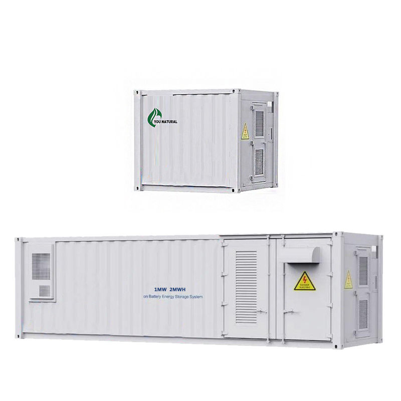 2MWH Container de armazenamento de energia 1100kW 3870kWh Container de bateria Sistema de armazenamento de energia 40ft