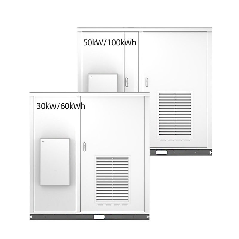 30kW gabinete exterior Sistema de armazenamento de energia 100kWh gabinete de armazenamento de energia solar com inversor