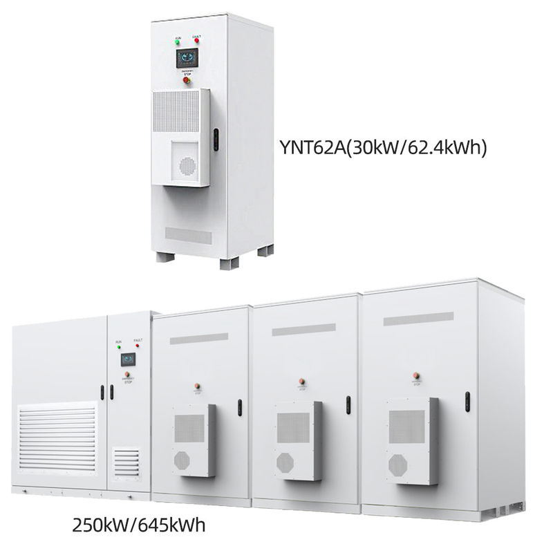 95% Gabinete de armazenamento de energia pré-instalado 62kWh e 645kWh Gabinete de armazenamento de bateria on-grid off-grid