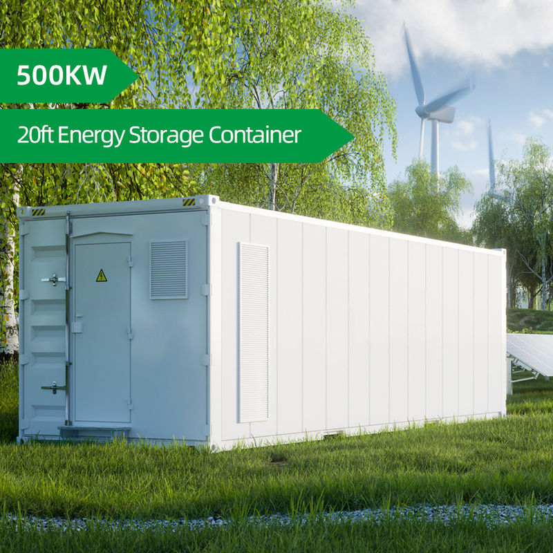 500KW Baterias Container de sistema de lítio 20ft Container de armazenamento de energia solar para a indústria