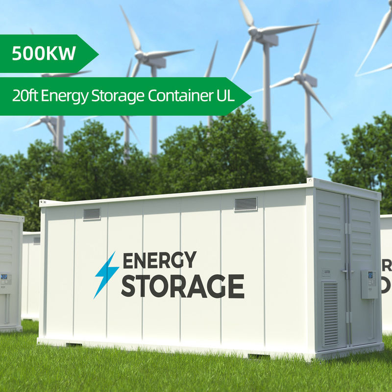 Container Bateria Sistema de armazenamento de energia 500kwh 20ft Baterias de lítio Container de armazenamento de energia