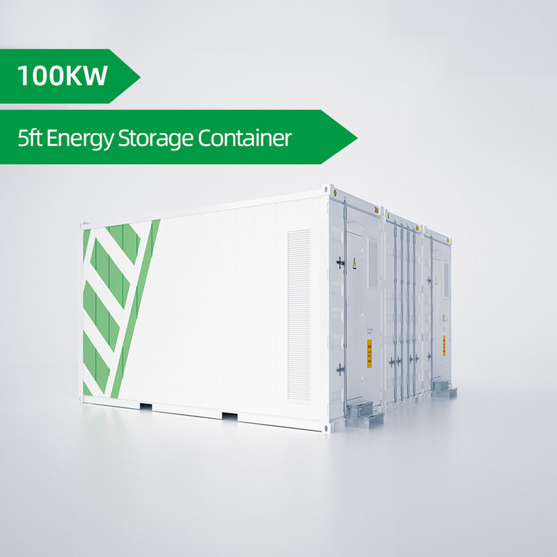 Container de armazenamento de energia de tipo gabinete externo de íons de lítio de 5 pés para industrial e comercial