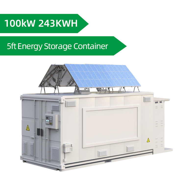 Container de armazenamento de energia de 5 pés YouNatural 100KW Bateria de íons de lítio Sistema de armazenamento de energia