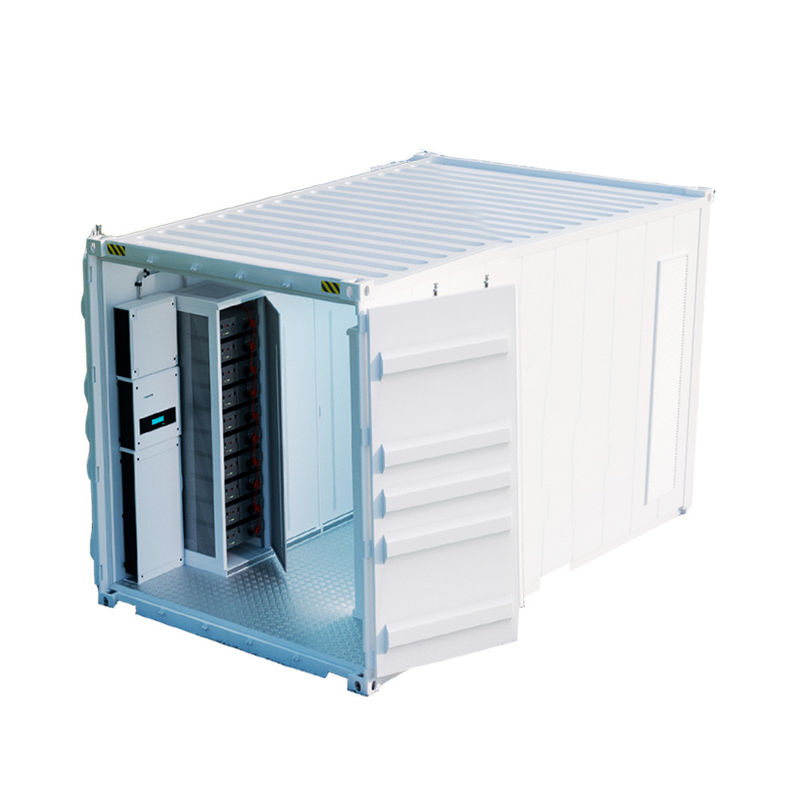 Container de armazenamento de energia solar de 100kwh a 2mwh com computadores híbridos e bateria Lifepo4