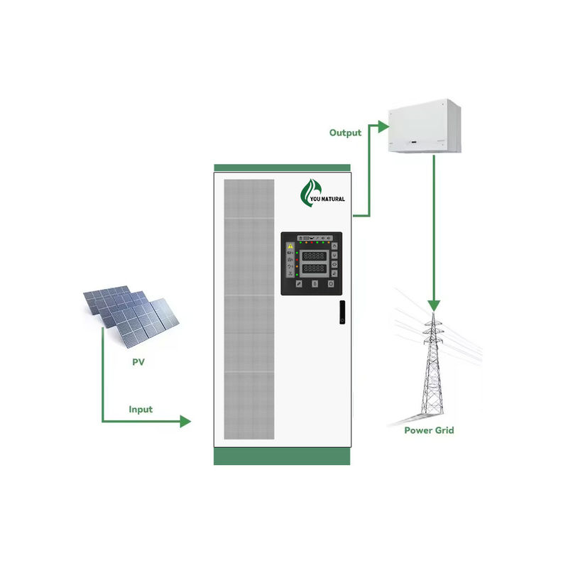 Armário de armazenamento de energia de alta capacidade 30kW 55kWh Armário de bateria exterior Sistema de gestão de energia