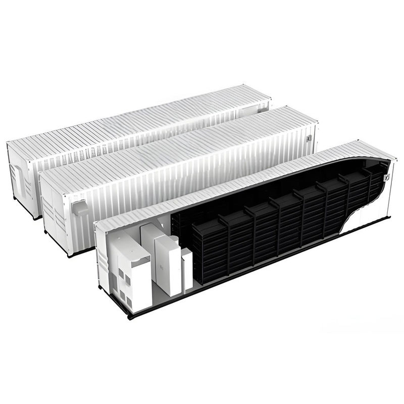 Container de armazenamento de energia industrial e comercial de 6900KWH para todos em uma solução