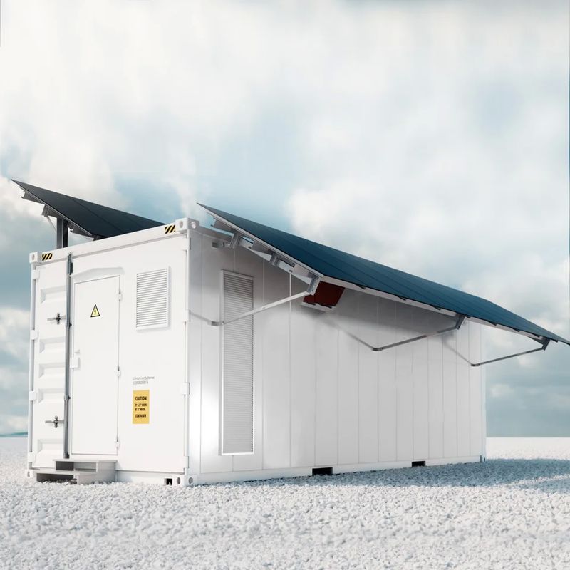 Capacidade Container de armazenamento de energia 6900kWh Bateria 18*4P384S Configuração para soluções industriais de energia