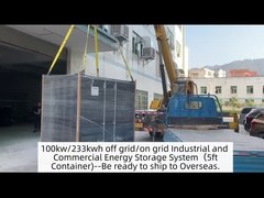 Sistema de armazenamento de energia industrial e comercial de 100 kW/233 kWh fora da rede/na rede ((Contenedor de 5 pés)